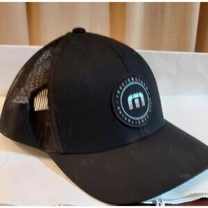 Travis‎ Mathew Golf Hat Highs & Lows Black Trucker Style Patch